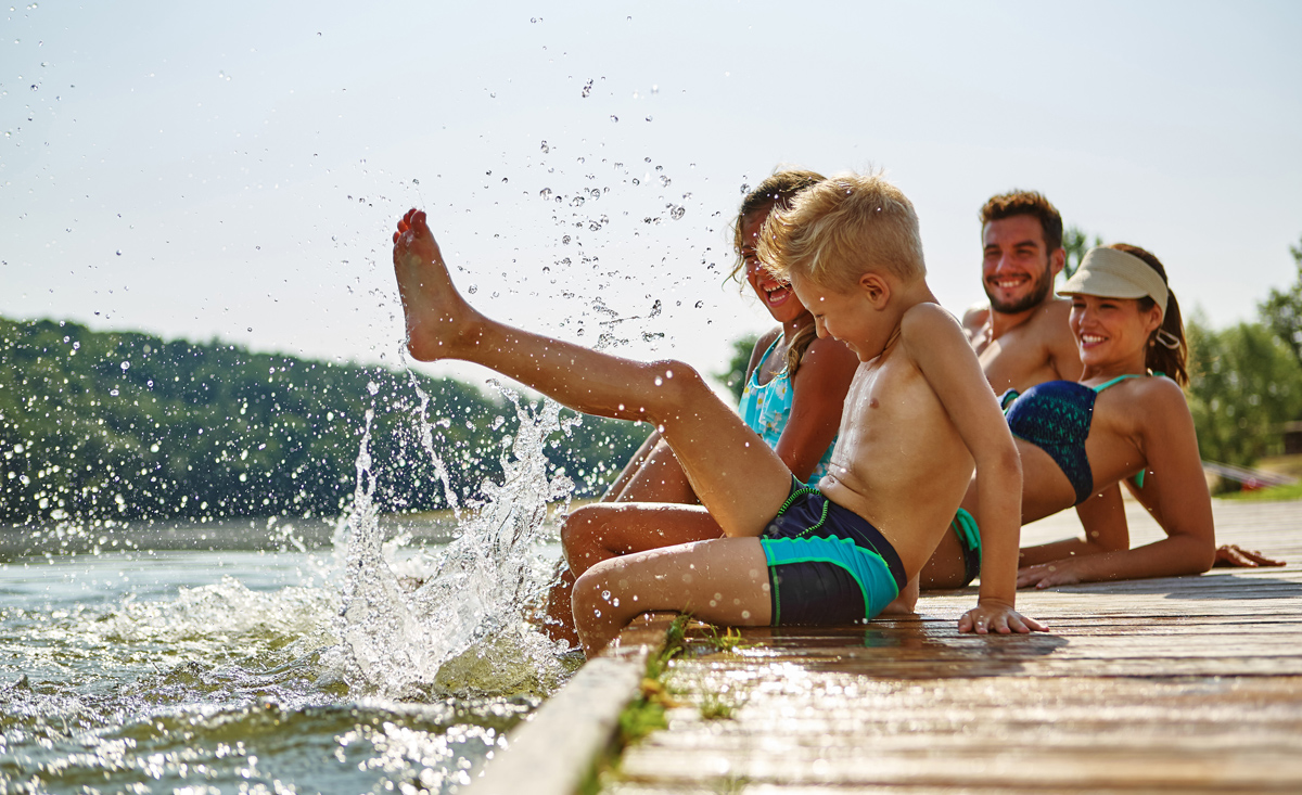 Badeurlaub mit der ganzen Familie