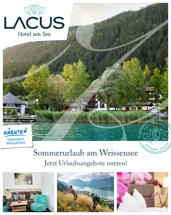 LACUS - Sommerurlaub Familie Seehotel Weissensee Kärnten